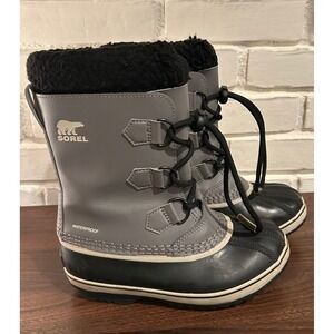 Sorel Kids Gray and Black Snow Boots